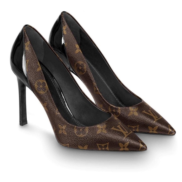 LOUIS VUITTON MONOGRAM CHERIE PUMPS/HEELS - Picture 1 of 11